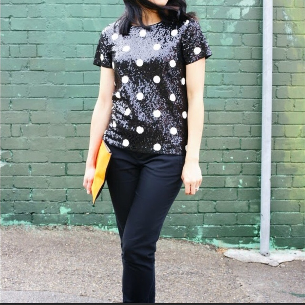 J Crew Sequin Shirt (XS)